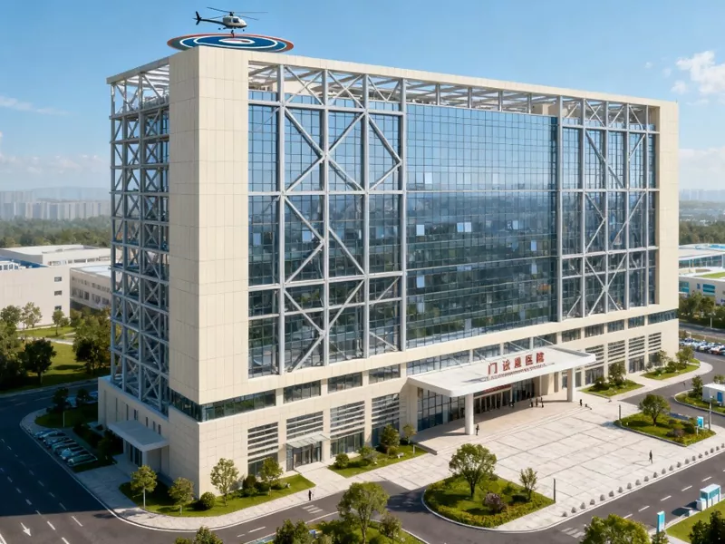 హై-రైజ్ ప్రిఫ్యాబ్రికేటెడ్ మెటల్ హాస్పిటల్ బిల్డింగ్